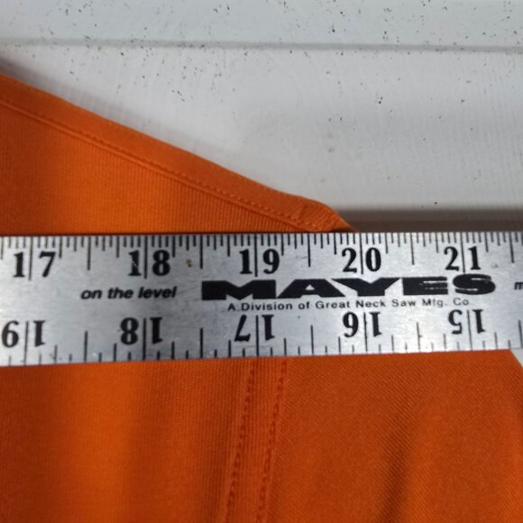 Under Armour Loose Heat Gear Polo Shirt‎ XL Men's Orange Short Sleeve - Picture 4 of 9